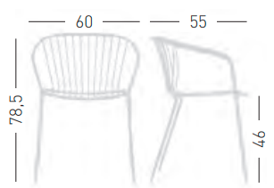 krzesło Amitha, styl industrialny, krzesło outdoor, krzesło do restauracji, minimalizm, trwałość, odporność na warunki, nowoczesny design, pręty stalowe, loft, meble komercyjne