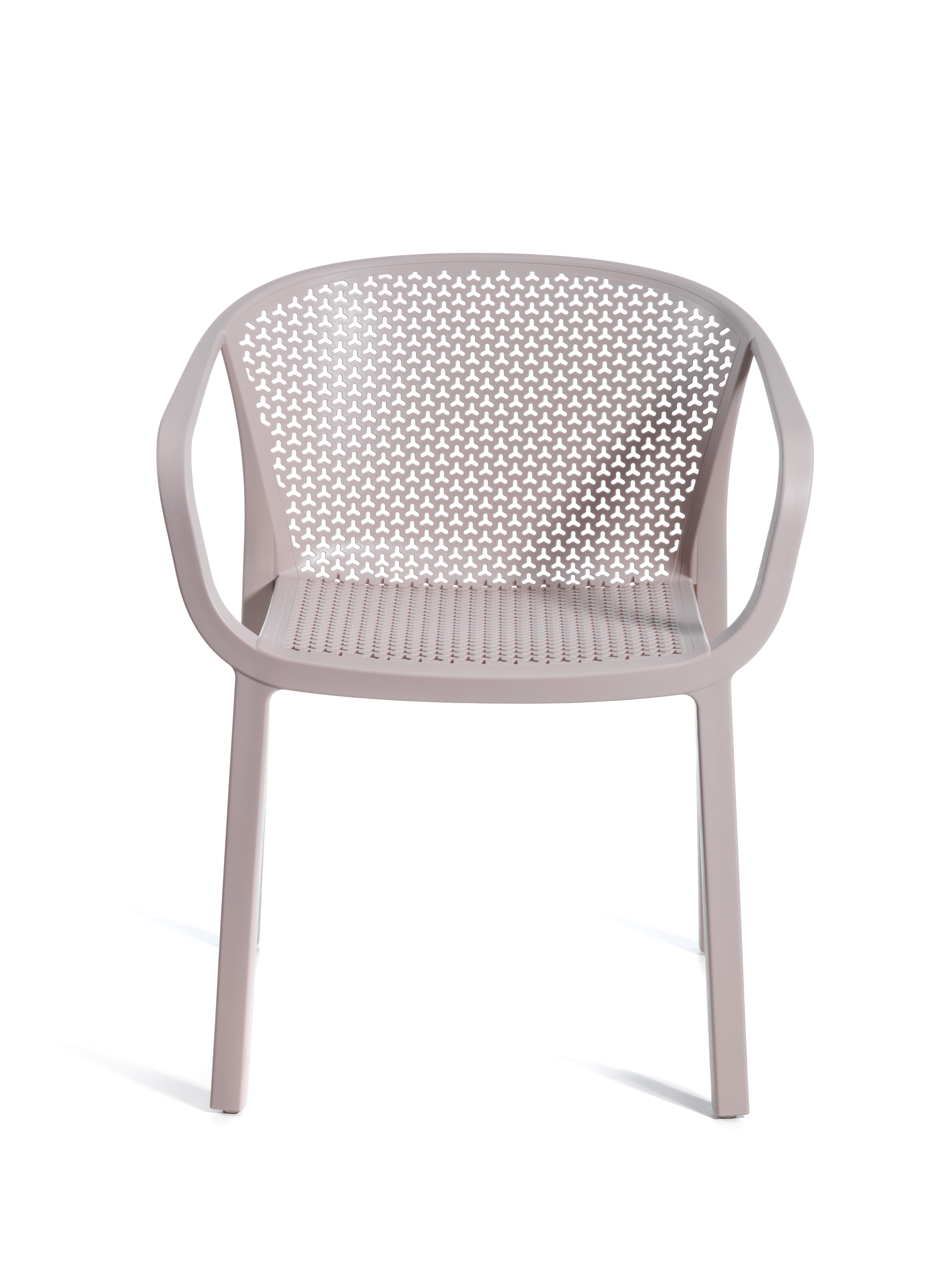 krzesło outdoor, nowoczesne krzesło, meble ogrodowe, odporność na warunki, perforowane oparcie, podłokietniki, ergonomia, komfort, styl industrialny, sztaplowanie, ogródek restauracyjny, balkon, trwałość, design