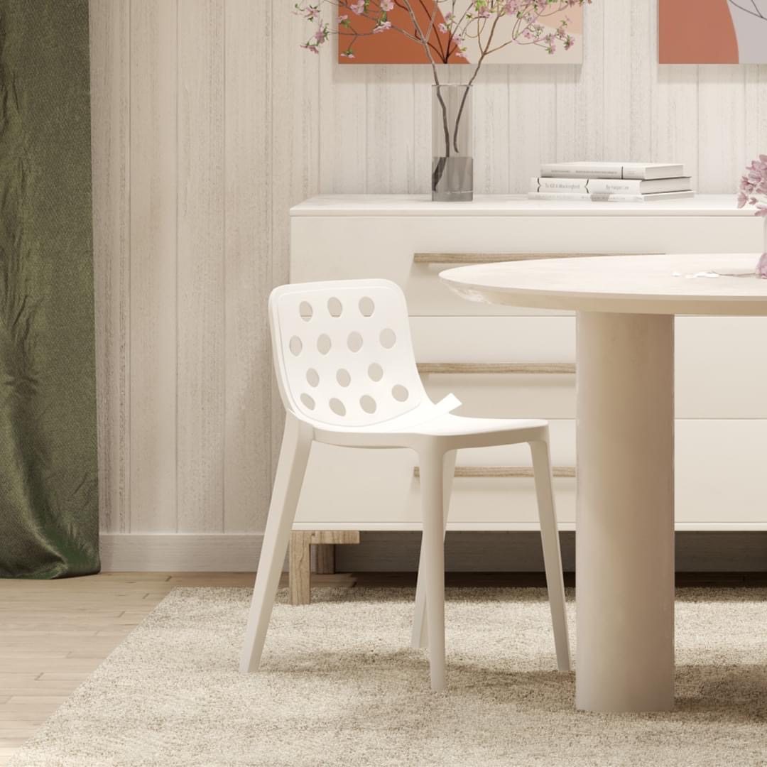 krzesło Isidora, krzesło outdoor, nowoczesne krzesło, sztaplowane krzesło, odporność na warunki atmosferyczne, ergonomiczne siedzisko, krzesło do restauracji, krzesło na taras, krzesło z tworzywa