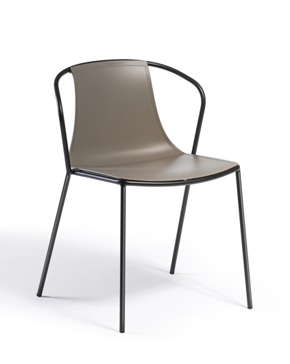 krzesło Kasia, krzesło Gaber, krzesło outdoorowe, odporność na pogodę, nowoczesne meble, krzesło na taras, włoski design, krzesło do restauracji, stalowe nogi, siedzisko z tworzywa