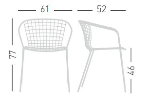 krzesło ogrodowe, krzesło outdoor, krzesło plecione, krzesło z liną, krzesło metalowe, meble na taras, meble balkonowe, meble restauracyjne, meble odporne na warunki atmosferyczne, krzesło z kolekcji Sanela
