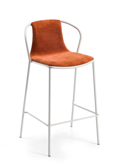 hoker Kasia, hoker Gaber, nowoczesny hoker, hoker do jadalni, włoski design, hoker do restauracji, stalowe nogi, siedzisko z tworzywa