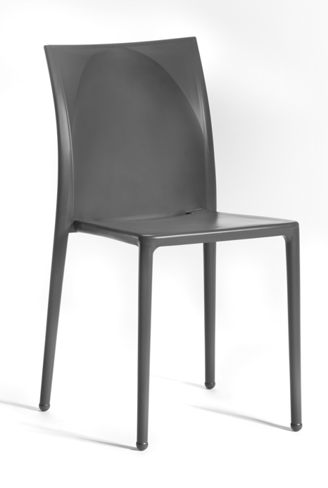 krzesło Moon, minimalistyczne krzesło, sztaplowane krzesło, stalowa rama, outdoorowe krzesło, krzesło na taras, krzesło Gaber