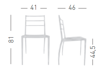 krzesło Prisma, krzesło minimalistyczne, krzesło geometryczne, krzesło do restauracji, krzesło outdoor, lekkie krzesło designerskie, krzesło Gaber