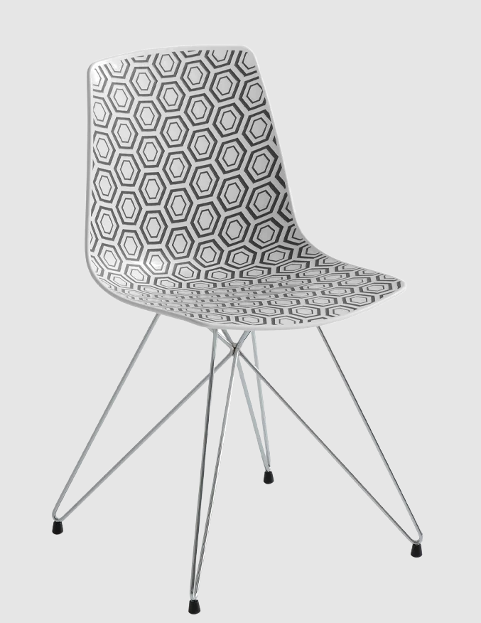 krzesło Alhambra, krzesło Gaber, krzesło z tworzywa, krzesło outdoorowe, krzesło wzorzyste, krzesło do jadalni, krzesło do restauracji