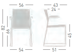 krzesło Artesia, krzesło z tworzywa, krzesło sztaplowane, krzesło Gaber, krzesło do jadalni, krzesło do kuchni, krzesło do restauracji