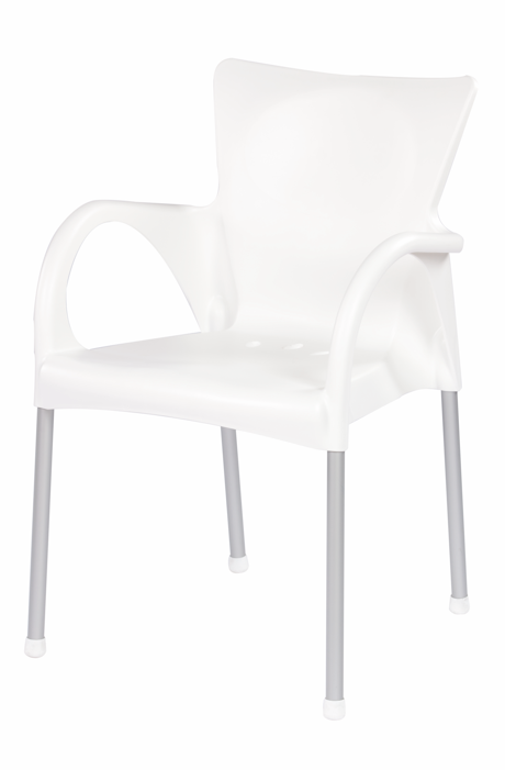 krzesło Beverly, krzesło z tworzywa, krzesło z aluminiowymi nogami, krzesło outdoorowe, krzesło do restauracji, krzesło sztaplowane