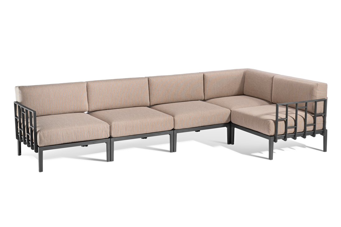 sofa Engels, sofa pięcioosobowa, sofa na taras, sofa do ogrodu, sofa outdoorowa, sofa odporna na warunki atmosferyczne, sofa Gaber, sofa modułowa