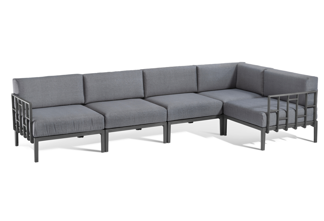 sofa Engels, sofa pięcioosobowa, sofa na taras, sofa do ogrodu, sofa outdoorowa, sofa odporna na warunki atmosferyczne, sofa Gaber, sofa modułowa