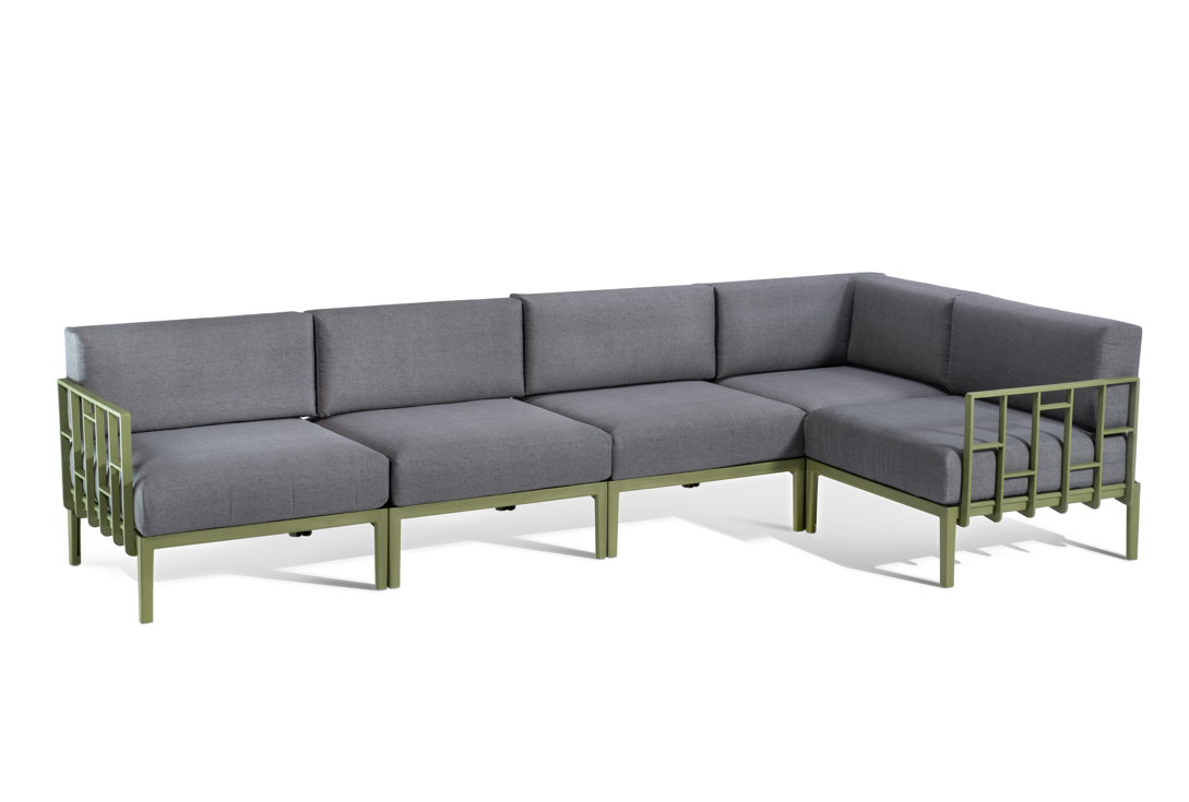 sofa Engels, sofa pięcioosobowa, sofa na taras, sofa do ogrodu, sofa outdoorowa, sofa odporna na warunki atmosferyczne, sofa Gaber, sofa modułowa