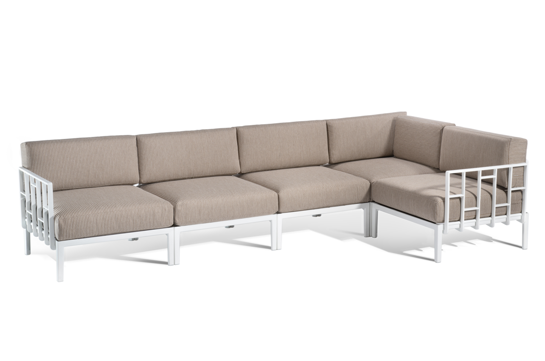 sofa Engels, sofa pięcioosobowa, sofa na taras, sofa do ogrodu, sofa outdoorowa, sofa odporna na warunki atmosferyczne, sofa Gaber, sofa modułowa
