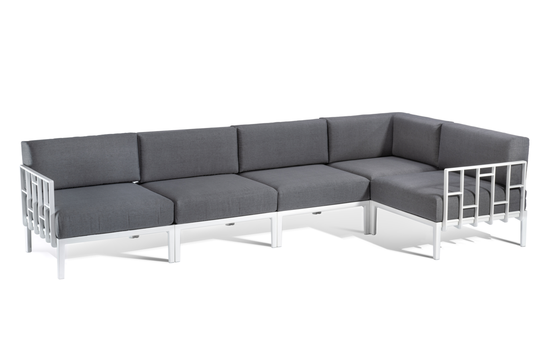 sofa Engels, sofa pięcioosobowa, sofa na taras, sofa do ogrodu, sofa outdoorowa, sofa odporna na warunki atmosferyczne, sofa Gaber, sofa modułowa