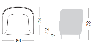 fotel Place, fotel Gaber, fotel tapicerowany, fotel kubełkowy, fotel do salonu, fotel do sypialni, fotel do hotelu, ergonomiczny fotel, włoski design