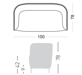 sofa Place, sofa Gaber, sofa tapicerowana, sofa do salonu, sofa do sypialni, sofa do hotelu, ergonomiczna sofa, włoski design